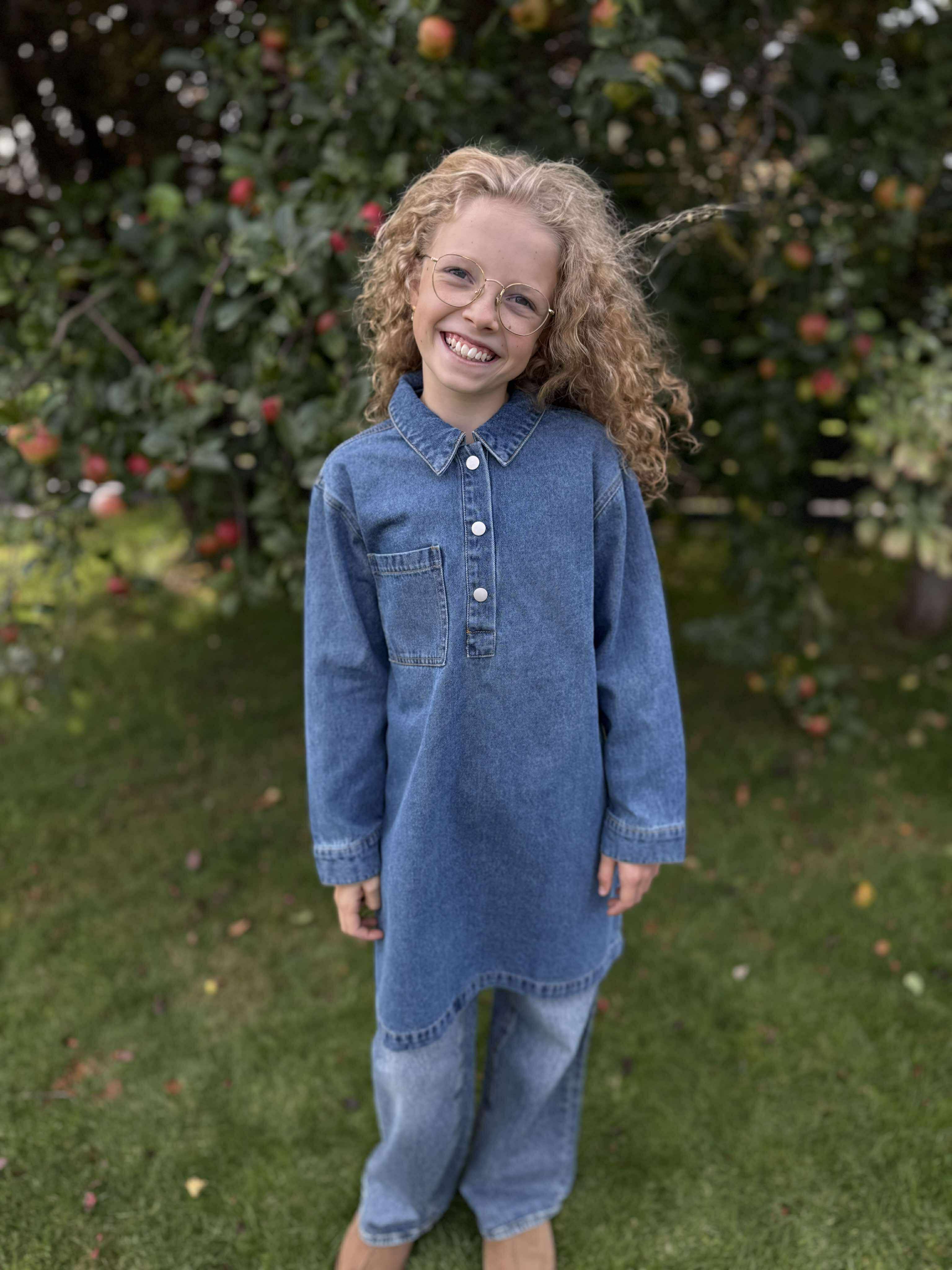 VMELILLIA Midi Dress - Medium Blue Denim